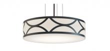 AFX Lighting, Inc. LAKP20LAJUDBK - Lake 20'' LED Pendant, 42W, 120-277V, BK