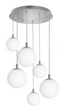  LRTP99MBSNRND6 - Loretto 6 Light Round Pendant,120V,Satin Nickel