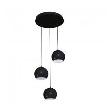  RXYP08BKRND3 - Roxy 3 Light Round Pendant,120V,Black