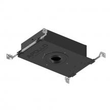 Nora NHAPIC-3R10L23040DC - 3" Apollo Round IC Air-Tight New Construction Housing w/ 0.875" to 1.25" Ceiling Collar,