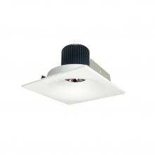  NIO-4SNB27QMPW - 4" Iolite LED Square Bullnose, 10-Degree Optic, 800lm / 12W, 2700K, Matte Powder White Finish