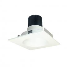  NIO-4SNDC27QMPW - 4" Iolite LED Square Reflector with Round Aperture, 10-Degree Optic, 800lm / 12W, 2700K, Matte