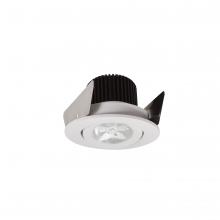 Nora NIOB-2RG40QWW - 2" Iolite LED Round Adjustable Gimbal, 10-Degree Optic, 850lm / 12W, 4000K, White Finish