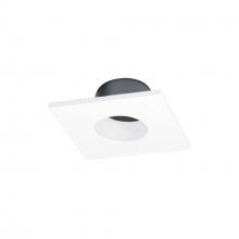  NIOC-1SNGMPW - 1" Iolite Can-less Square Downlight Trim, Matte Powder White finish