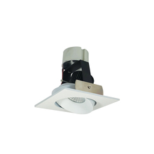 Nora NIR-4SC30XMPW/10 - 4" Iolite LED Square Adjustable Cone Retrofit, 1000lm / 12W, 3000K, Matte Powder White Reflector