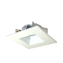  NLCBS-4568540MPW - 4" Cobalt Shallow High Lumen LED Trim, Square/Square Regress, 850lm, 4000K, Matte Powder White