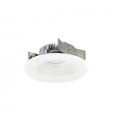  NLCBS-4W528530MPW - 4" Cobalt Shallow High Lumen LED Trim, Round Baffle, 850lm, 3000K, Matte Powder White