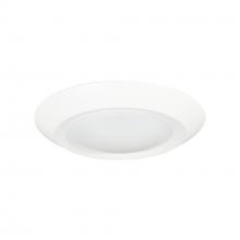  NLOPAC-R6REGT2430W - 6" Regressed AC Opal LED Surface Mount, 950lm / 13W, 3000K, White finish