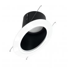  NLRS-6S11L140B - 6" Super Sloped LED Retrofit Reflector, 1200lm / 16W, 4000K, Black Reflector / White Flange