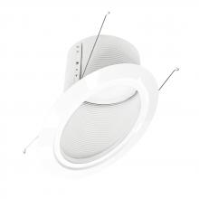  NLRS-6S12L140W - 6" Super Sloped LED Retrofit Baffle, 1200lm / 16W, 4000K, White Baffle / White Flange