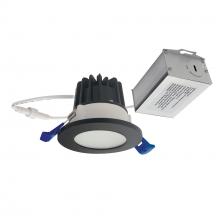 Nora NM2-2RDCS6030BB - 2" M2 Round LED Lensed Downlight, 600lm / 8W, 3000K, 120V, Matte Black