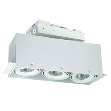  NMRTLG-13D6L1930SW - LED Trimless 3-Head MLS Housing, 30W / 2100lm per Head, 3000K, 16-Degrees Spot, White, 120-277V