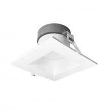  NQZ2-66TWTW-MPW - 6" Quartz Square Can-less LED Downlight with Selectable Lumens & CCT, 120-277V input, Up to