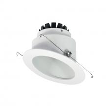  NRM3-6S1L227FW - 6" Marquise III Round Slope Reflector, 1200lm, 2700K, Flood Optic, White Reflector/White Flange