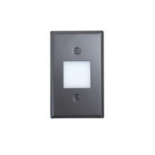  NSW-6629BZ - Mini LED Step Light w/ Frosted Glass Lens Face Plate, 1W, 90+ CRI, 2700K, Bronze, 120V Non-Dimming