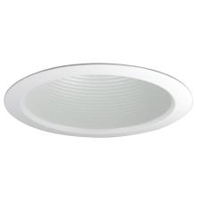  NTM-513W - 5" White Air-Tight Baffle Cone w/ White Flange