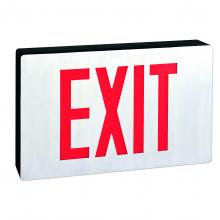  NX-615-LED/R2F - Die-Cast LED Exit Signs with Battery Backup and Self Diagnostic, 6" Red Letters with Double Face