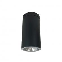  NYLD2-6S10130NNB/PEM - 6" Cobalt Surface Mount Cylinder, Black, 1000L, 3000K,Natural Metal Reflector, 120V Triac/ELV