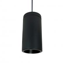  NYLI-6PL322BBB - 6" Cylinder, Black, Pendant Mount, 32W Med. Base, Baffle, Black