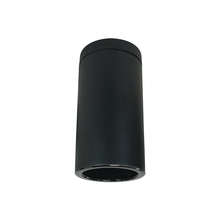 Nora NYLS3-6S1L235NC12BBB - 6" Sapphire III Surface Mount Black Cylinder, Black Reflector/Black Flange, 120-277; 0-10V