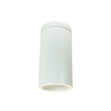 Nora NYLS3-6S1L135NP01WWW - 6" Sapphire III Surface Mount White Cylinder, Matte Powder White Reflector/Matte Powder White