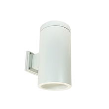  NYLS3-6W1L240NC12WWW - 6" Sapphire III Wall Mount White Cylinder, Matte Powder White Reflector/Matte Powder White