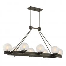  1-1016-8-15 - Darien 8-Light Linear Chandelier in Mediterranean Bronze