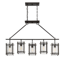  1-3043-5-13 - Glenwood 5-Light Linear Chandelier in English Bronze