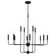  1-4046-12-89 - Avondale 12-Light Chandelier in Matte Black