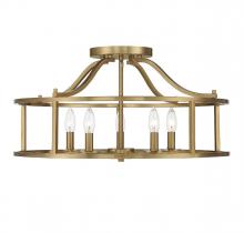  6-1679-5-322 - Stockton 5-Light Ceiling Light in Warm Brass