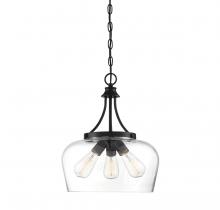  7-4034-3-BK - Octave 3-Light Pendant in Black