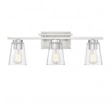  8-1020-3-SN - Calhoun 3-Light Bathroom Vanity Light in Satin Nickel