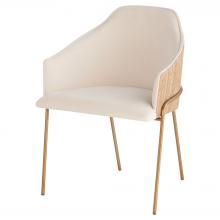 Cyan Designs 11758 - Menfis Dining Chair Light Tan Velour Rattan