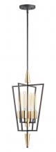  11654BKSBR - Wings-Multi-Light Pendant