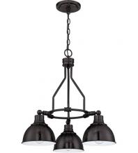  35923-ABZ - Timarron 3 Light Down Chandelier in Aged Bronze Brushed