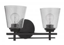  19616FB2 - Drake 2 Light Vanity in Flat Black