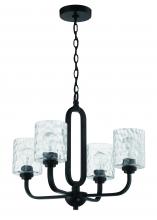  54224-FB - Collins 4 Light Chandelier in Flat Black