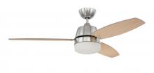  BEL52BNK3-LED - 52" Beltre in Brushed Polished Nickel w/ Brushed Nickel/Maple Blades