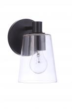  12605FB1 - Emilio 1 Light Wall Sconce in Flat Black