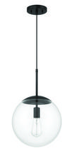  56892-FB - Gaze 12" 1 Light Pendant in Flat Black