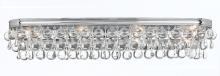  134-CH - Calypso 8 Light Crystal Teardrop Polished Chrome Sconce