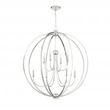  2246-PN_NOSHADE - Libby Langdon Sylvan 8 Light Polished Nickel Chandelier