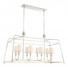  2249-PN - Libby Langdon Sylvan 8 Light Polished Nickel Linear Chandelier