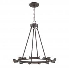  9045-CZ - Dakota 12 Light Charcoal Bronze Chandelier