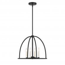  ABB-3004-BK - Abbott 4 Light Black Lantern Chandelier