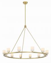  ARA-10266-SB-ST - Aragon 12 Light LED Soft Brass Chandelier