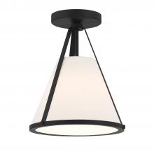  FUL-900-BK_CEILING - Fulton 1 Light Black Semi Flush Mount