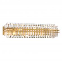  HAY-1415-AG - Hayes 6 Light Aged Brass Sconce