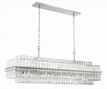  HAY-1417-PN - Hayes 16 Light Polished Nickel Linear Chandelier