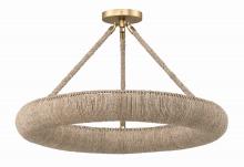  OAK-7536-SG_CEILING - Oakley Integrated LED Soft Gold Semi Flush Mount